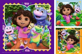 Puzzle dla dzieci 2D: Dora 3x49 el. (12004197)